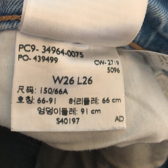 Levi’s premium wedgie straight size 26 - Picture 4 of 5